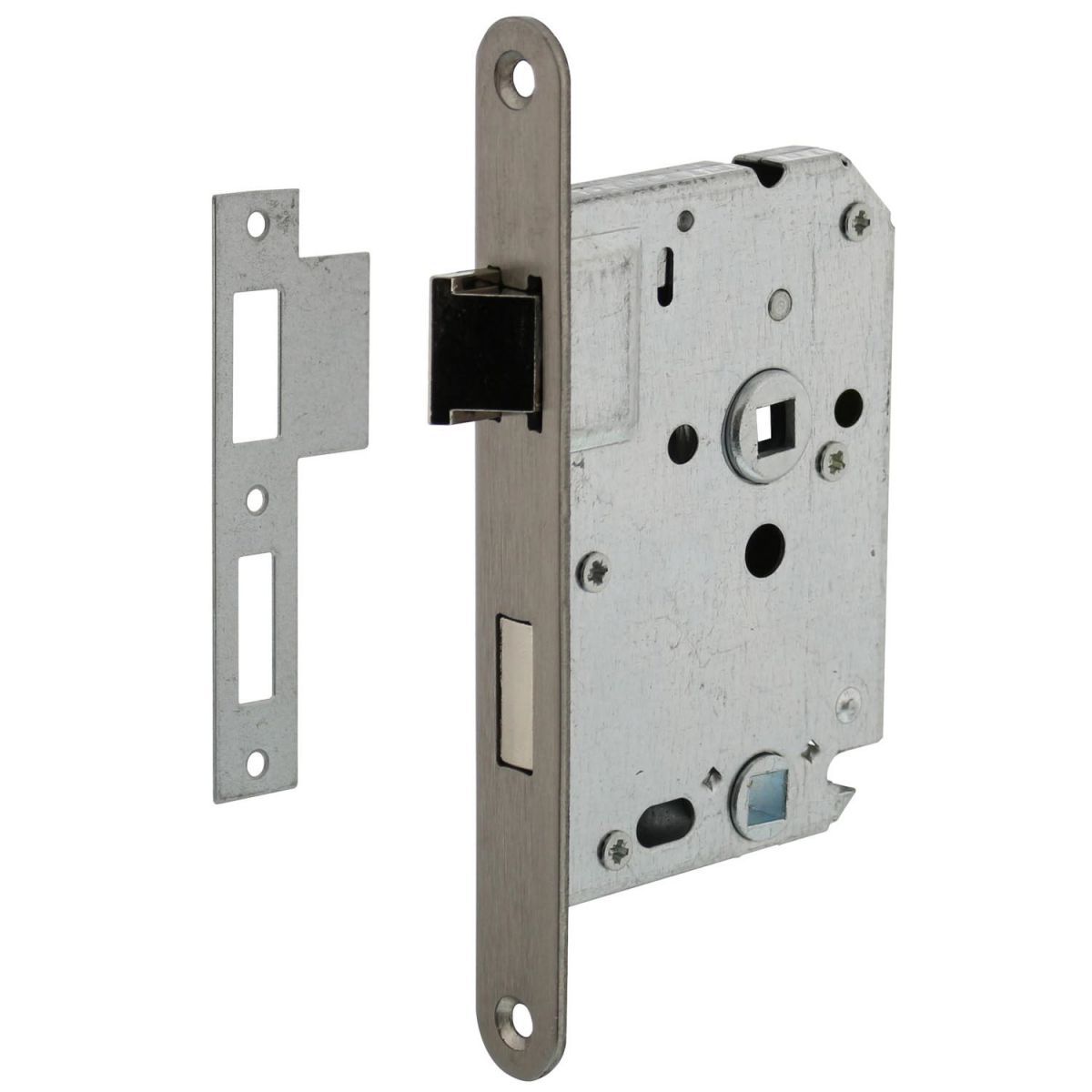 bathroom lock with stainless steel front plate