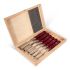 Chisel set 6 pcs wooden box