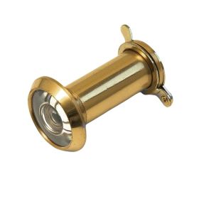 Deurspion zichtveld 180° Ø14 mm 35-60 mm messing gepolijst Deurspion zichtveld 180° Ø14 mm 35-60 mm messing gepolijst