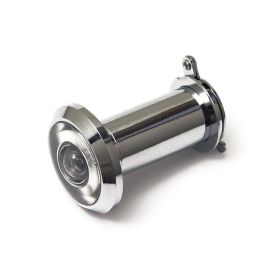 Deurspion zichtveld 180° Ø14 mm 35-60mm messing verchroomd Deurspion zichtveld 180° Ø14 mm 35-60mm messing verchroomd