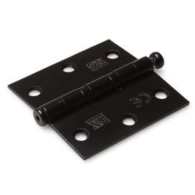 Ball bearing hinge right angles 76x76 mm Black Ball bearing hinge right angles 76x76 mm Black