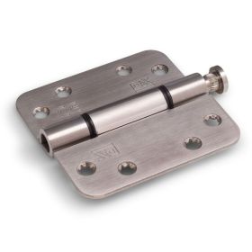 Slide bearing hinge round corners 3 mm 89x89 mm brushed stainless steel Slide bearing hinge round corners 3 mm 89x89 mm brushed stainless steel
