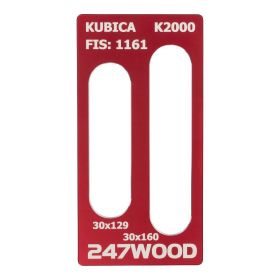 Inlegplaat Kubica K2000 160x30