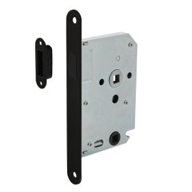 Magnet toilet lock with black front plate