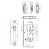 InterSteel magnetic toilet lock with stainless steel front plate OPOP