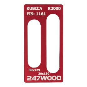 Router template Kubica K2000 160x30
