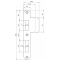 Router Template Strike Plate 192x25 left