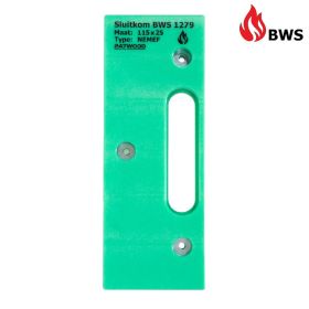 Router template strike pocket NEMEF 115x25 BWS